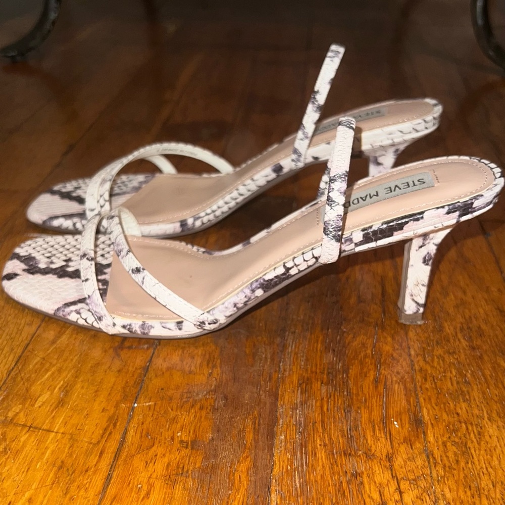 Steve Madden Snake skin mules